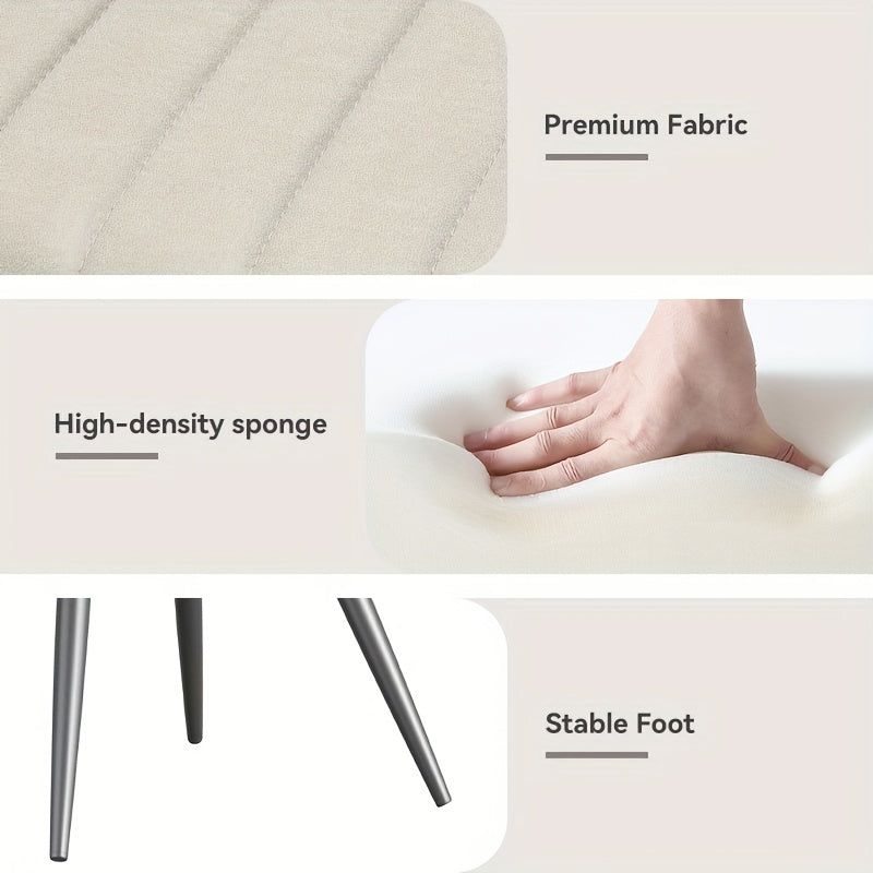 Modern Dining Chairs Set Of 2\u002F4! Comfy Dining Room Chairs Reception Chair with Thick Cushions