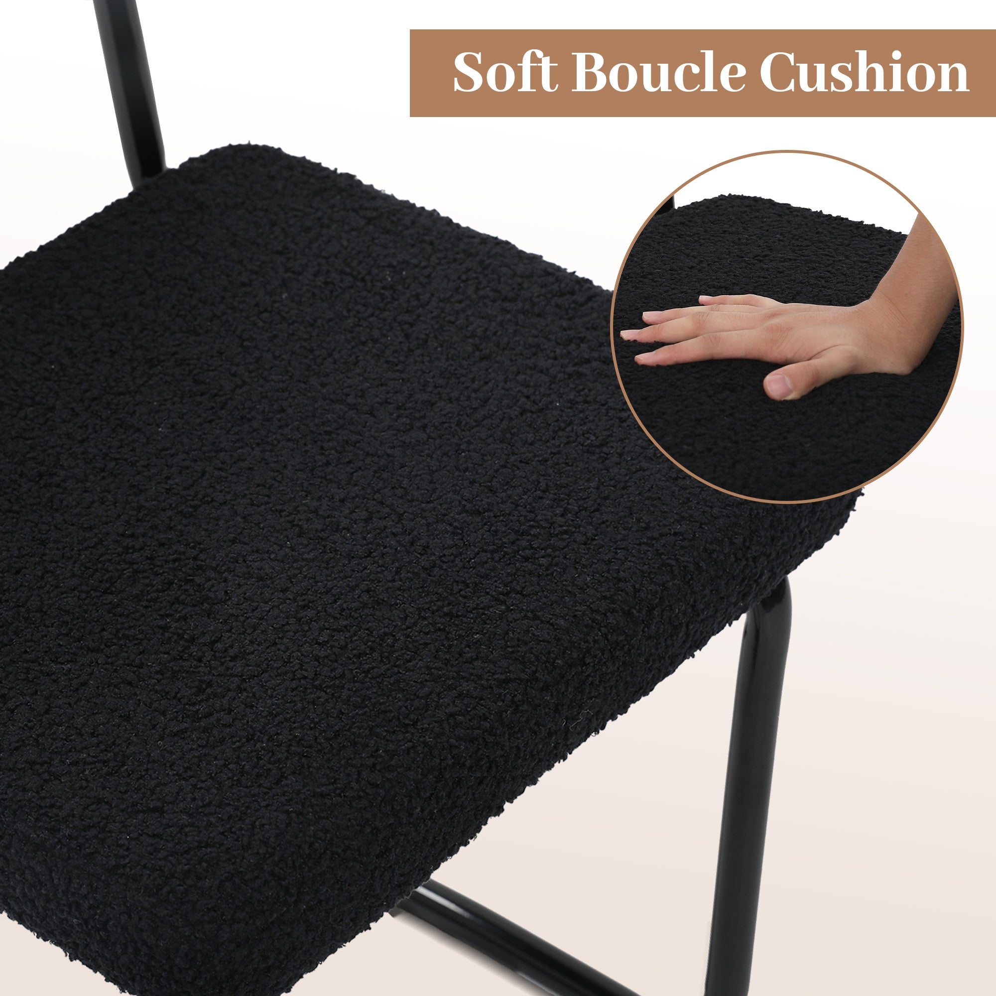 Retro Rattan Dining Chairs, Set Of 2\u002F4, Classic Boho Style Cantilever Kitchen Or Desk Chairs