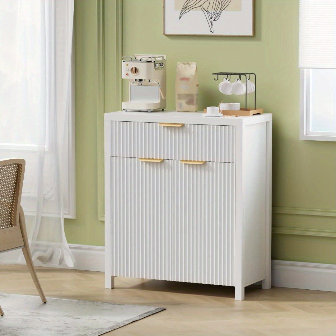 28in Sideboard Buffet Cabinet Sturdy 28in Sideboard Buffet Cabinet with Adjustable Shelves & Drawers