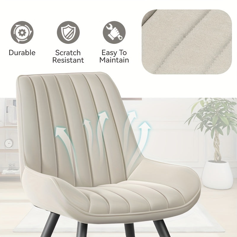 Modern Dining Chairs Set Of 2\u002F4! Comfy Dining Room Chairs Reception Chair with Thick Cushions