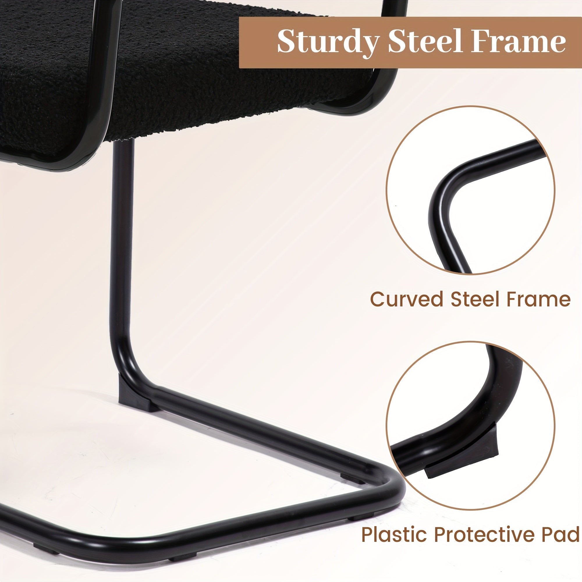 Retro Rattan Dining Chairs, Set Of 2\u002F4, Classic Boho Style Cantilever Kitchen Or Desk Chairs