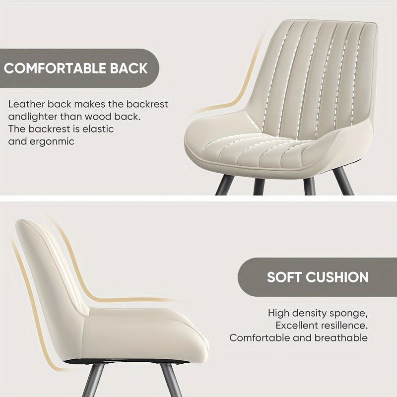 Modern Dining Chairs Set Of 2\u002F4! Comfy Dining Room Chairs Reception Chair with Thick Cushions