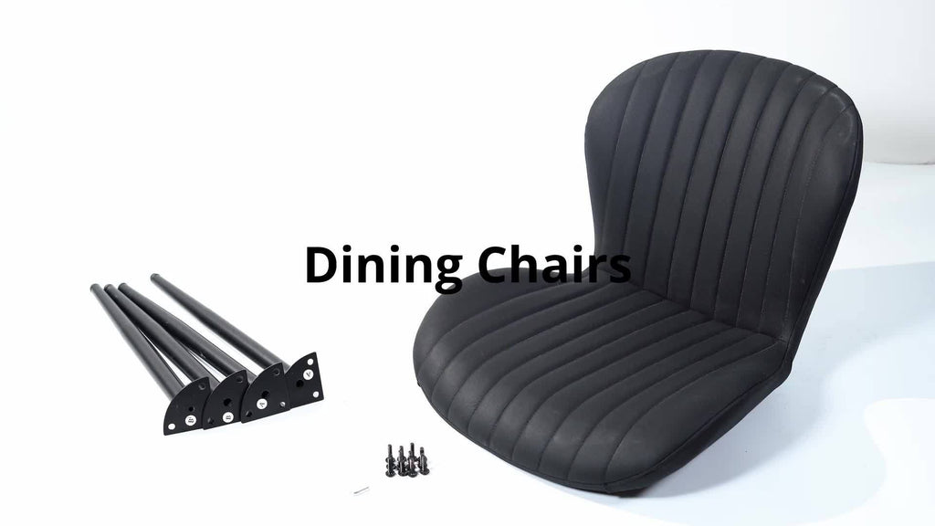 Set Of 2\u002F4 Dining Chairs, Boucle Upholstered Kitchen Chairs with Curved Backrest & Metal Legs