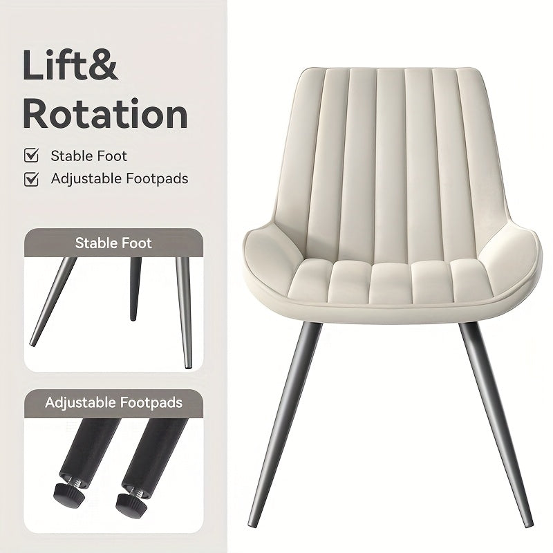 Modern Dining Chairs Set Of 2\u002F4! Comfy Dining Room Chairs Reception Chair with Thick Cushions